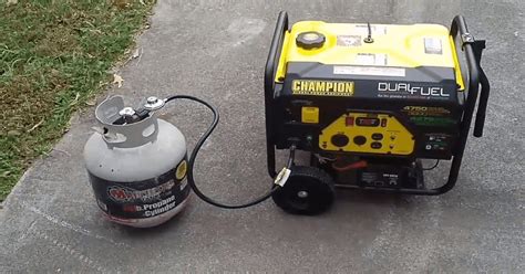 How long will a 20lb propane tank run a generator?