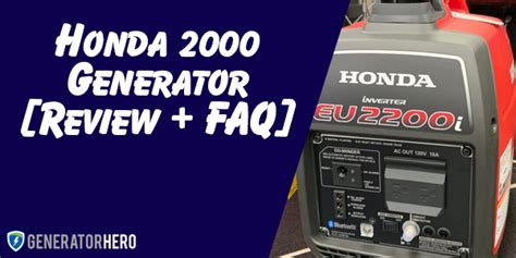 How long will a Honda 2000 generator run?