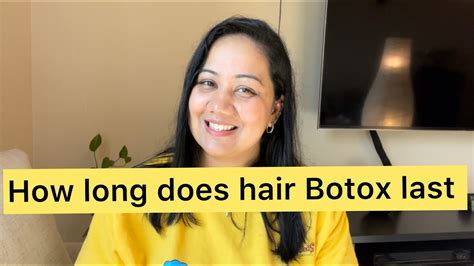 How long will hair botox last?
