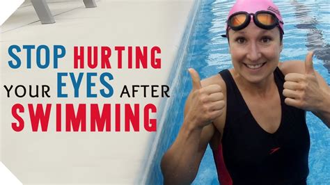How long will my eyes be blurry after swimming?