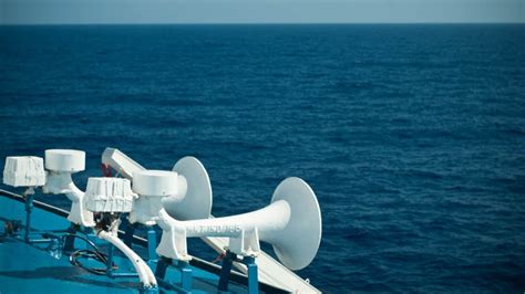 How loud is a cruise ship horn?