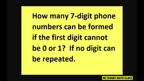 How many 7 digit numbers are possible?