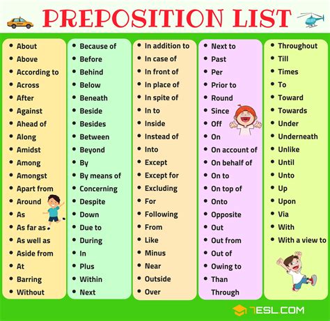 How many English prepositions are there?