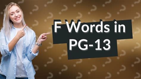 How many F words are in PG-13?
