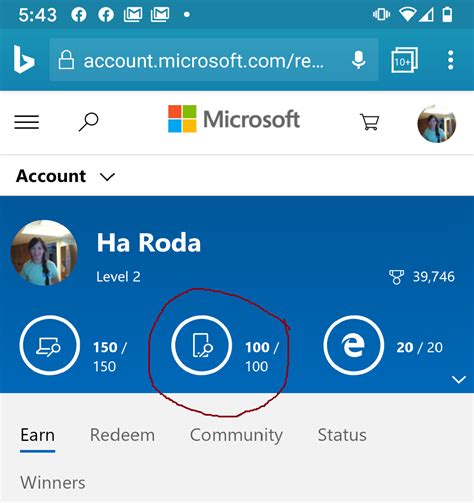 How many Microsoft Rewards account per number?