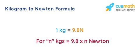 How many Newtons is 500kg?