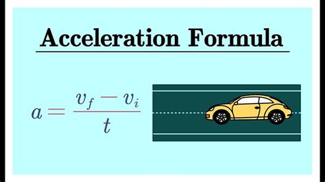 How many acceleration formulas are there?