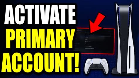 How many accounts can be activated as primary on PS5?