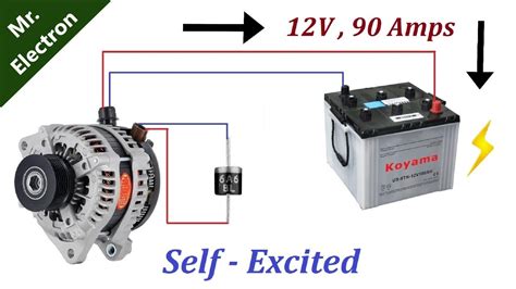 How many amps does a 12v alternator produce?