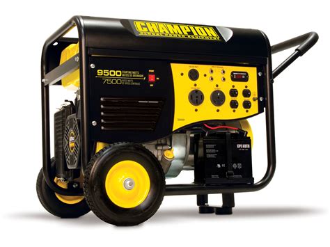 How many amps does a 9500 watt generator produce?