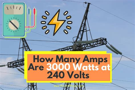 How many amps is 3000 watts at 240?