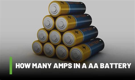 How many amps is AA battery?