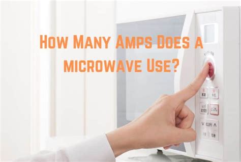 How many amps is a microwave?