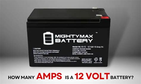 How many amps is in a 12 volt battery?