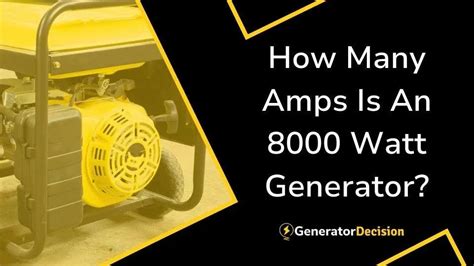 How many amps will a 8000 watt generator run?