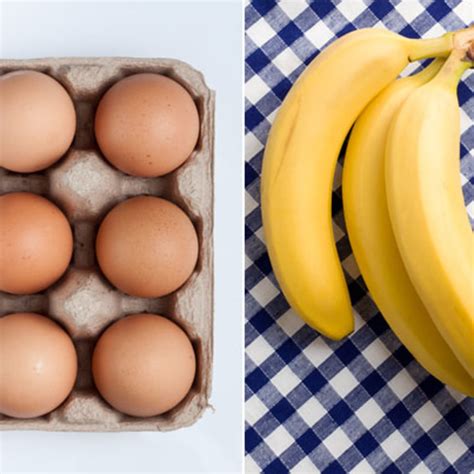 How many bananas equal 2 eggs?