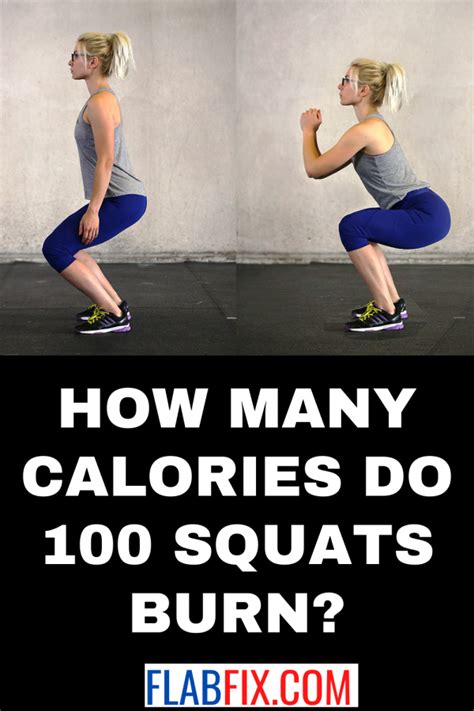How many calories burned 100 squats?