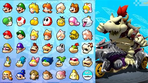 How many characters can you play as in Mario Kart 8?