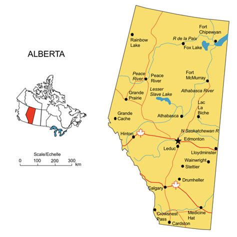 How many cities are in Alberta?