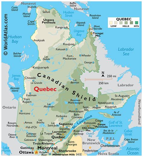 How many cities are in Quebec?