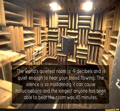How many dB is the quietest room?