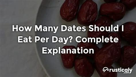 How many dates should I eat a day?