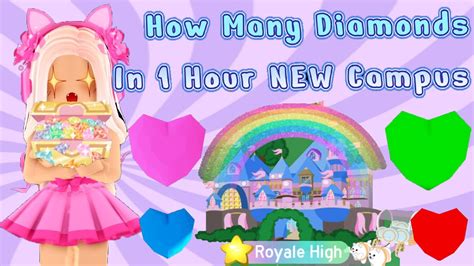 How many diamonds can you get in 1 hour?