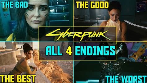 How many different endings does cyberpunk have?