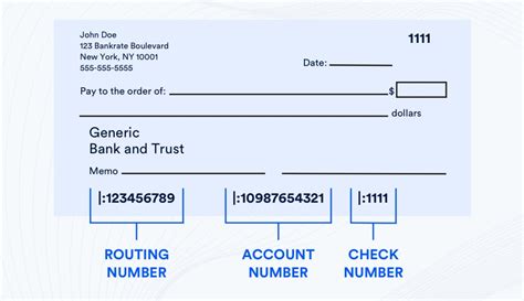 How many digits is a check number?