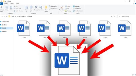 How many documents can you combine in Word?