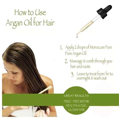 How many drops of argan oil should I put in my hair?