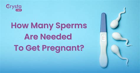 How many drops of sperm is needed to get pregnant?