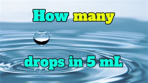 How many drops of water is 200ml?
