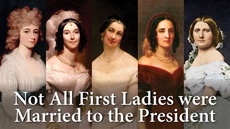How many first ladies were not wives?