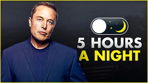 How many hours Elon Musk sleeps?