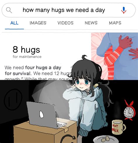 How many hugs we need a day?