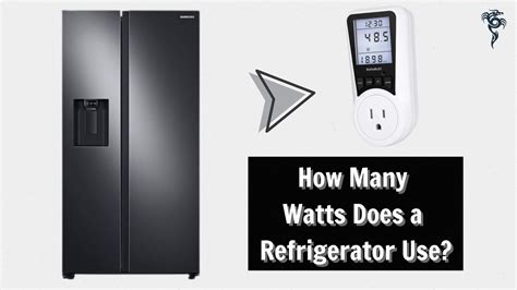 How many kW does a fridge use?