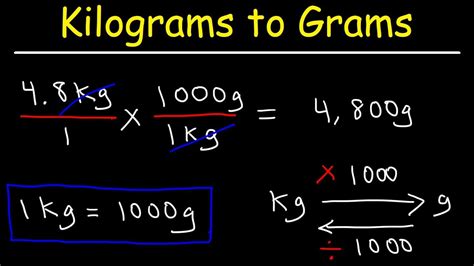 How many kg makes 1 gram?