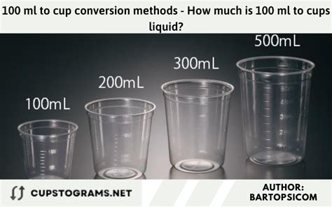 How many mg is 100ml of water?