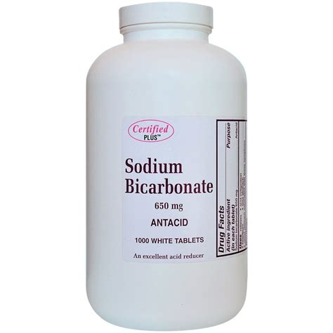 How many mg of sodium bicarbonate is safe?