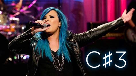 How many octaves is Demi Lovato?