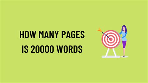 How many pages is 20,000 words?
