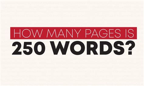 How many pages is 250 500 words?