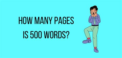 How many pages is 500 words?
