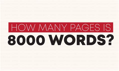 How many pages is 80,000 words?