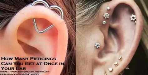 How many piercings can you get at once?
