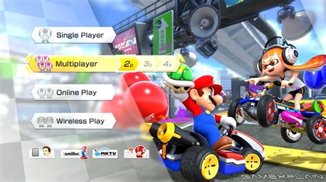 How many players can play Mario Kart 8 on 1 switch?
