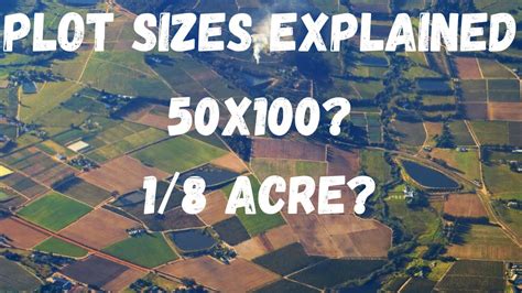 How many plots of 100 by 100 are in one acre?