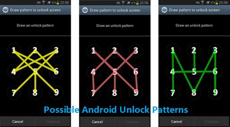 How many possible phone unlock patterns?