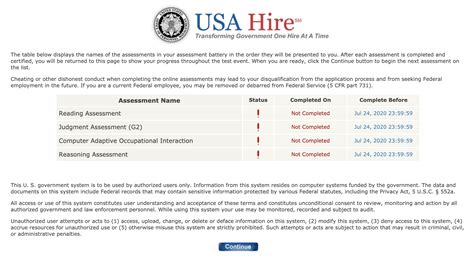 How many questions are on USA Hire assessment?